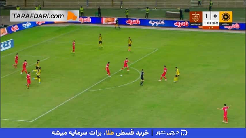 اخراج مستقیم محمد دانشگر پس از خطا بر روی اورونوف (سپاهان 0-1 پرسپولیس)