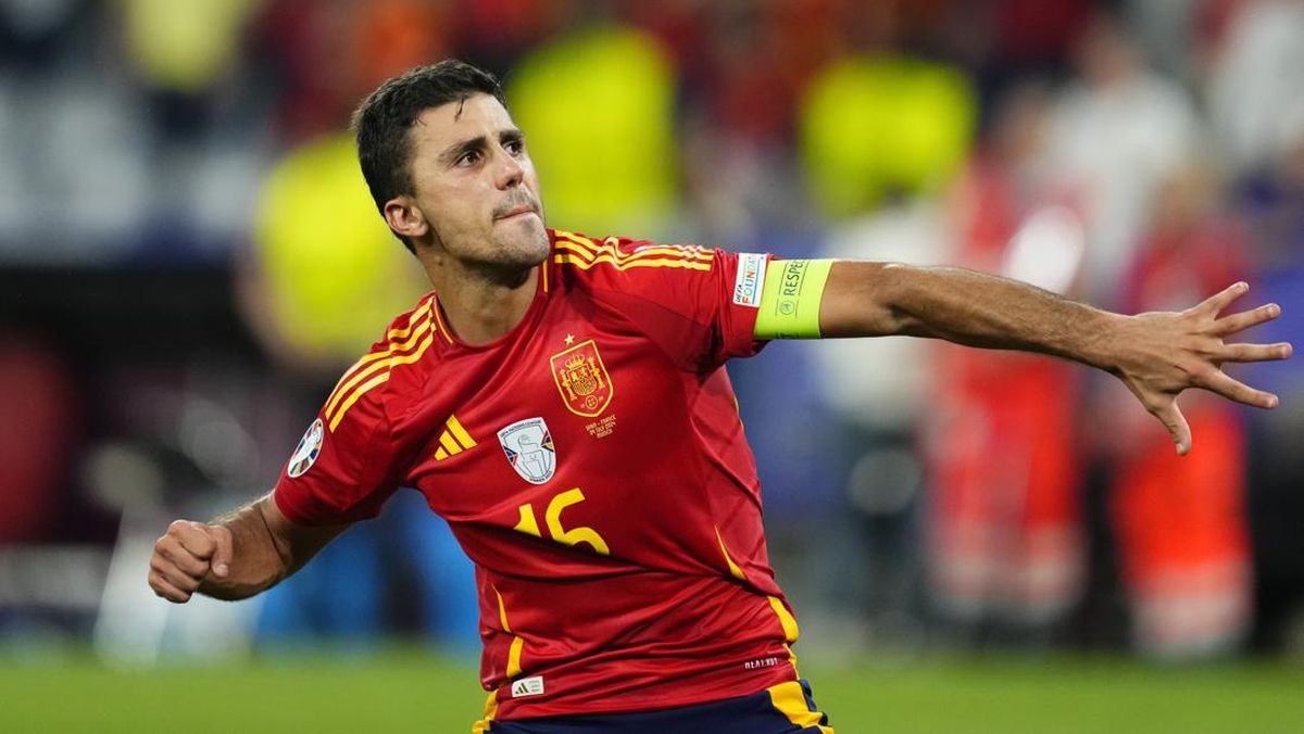 رودری پس از پیروزی اسپانیا مقابل فرانسه در نیمه نهایی یورو 2024