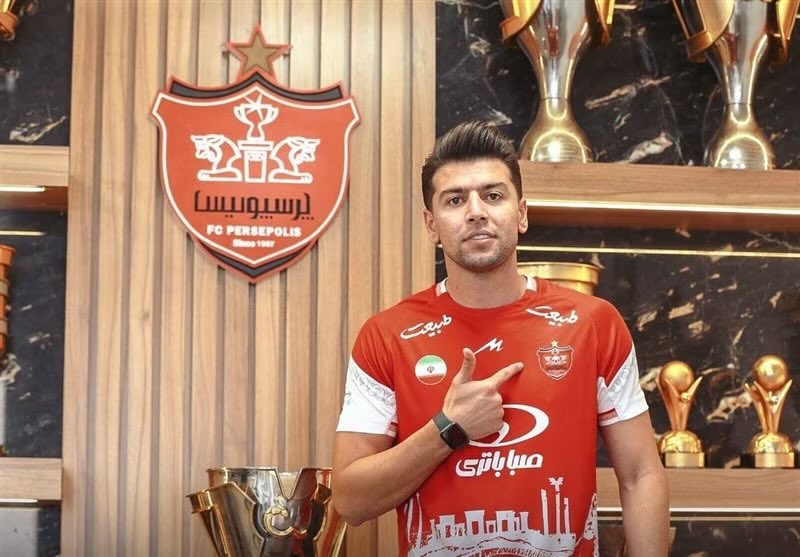 عکس از سعید مهری هافبک پرسپولیس