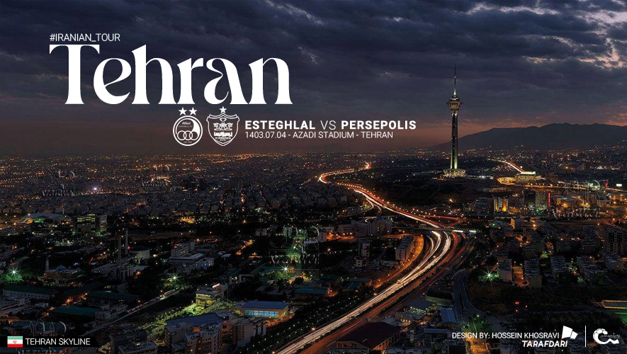 عکس از طرح گرافیکی دربی ۱۰۴ تهران بین استقلال و پرسپولیس اختصاصی طرفداری