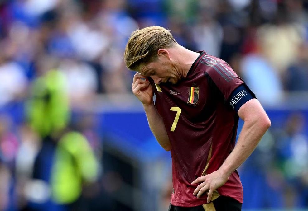 ناراحتی کوین دی بروین از شکست ۱-۰ بلژیک برابر فرانسه در یک هشتم نهایی یورو ۲۰۲۴