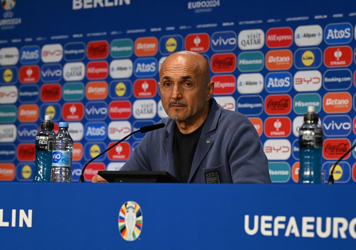 سرمربی تیم ملی ایتالیا در کنفرانس خبری دیدار با سوئیس در یورو 2024