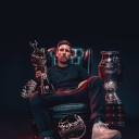 تصویر Messi Goat Chmpions 1 World cup and 8 Golden Ball