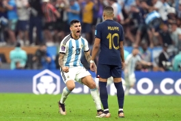 کیلیان امباپه و کریستین رومرو در فینال جام جهانی ۲۰۲۲