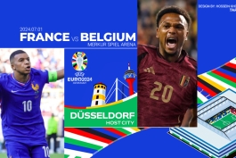 فرانسه - بلژیک در یورو ۲۰۲۴