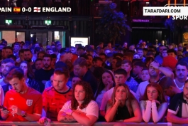 عکس‌العمل هواداران انگلیسی در شهر لیورپول به گل‌های فینال یورو