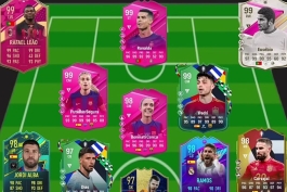 رونالدو در فیفا - راموس در Ultimate Team - کارت‌های مخصوص فیفا - تیم‌های برتر تاریخ فیفا - اوزه‌بیو در فیفا - Ultimate Team پرتغال و اسپانیا - ترکیب تاریخی EA FC - مقایسه اسپانیا و پرتغال