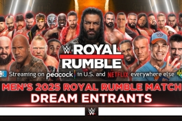 سی ام پانک - رومن رینز - سث رالینز - درو مک اینتایر - رسلمنیا ۴۱ - کشتی کج - Royal Rumble 2025 - بازگشت جان سینا - ورود غافلگیرکننده WWE - برنده رویال رامبل ۲۰۲۵