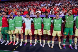نیمکت‌نشین‌های اسپانیا در بازی مقابل آلبانی