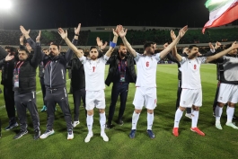 همه بازیکنان تیم ملی ایران در ورزشگاه آزادی و جشن صعود به جام جهانی 2026 
