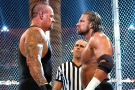 آندرتیکر - تریپل-اچ - شان-مایکلز - رسلمنیا-۲۸ - قفس-جهنمی - Hell-in-a-Cell - WWE - استریک - مسابقه-تاریخی - کشتی‌حرفه‌ای