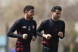 ایوب العملود- عیسی آل کثیر- تمرین پرسپولیس