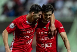 سردار آزمون و سعید عزت اللهی- شباب الاهلی امارات- فوتبال امارات- لژیونرهای ایران