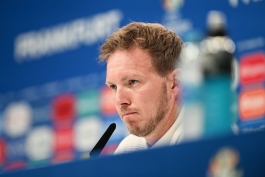 یولیان ناگلزمان در کنفرانس خبری پیش از بازی سوئیس و آلمان در مرحله گروهی یورو 2024