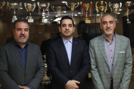 عکس از میلاد تقوی و وحید پورکاشیان در فدراسیون فوتبال