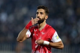 عکس از فرشاد فرجی مدافع راست پرسپولیس 