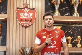 عکس از سعید مهری هافبک پرسپولیس