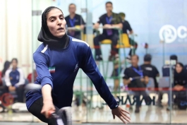 عکس از فرشته اقتداری دختر اسکواش باز ایرانی