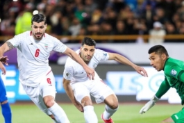 عکس از بازیکنان تیم ملی ایران در بازی با ازبکستان