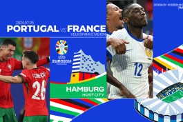 دیدار پرتغال و فرانسه در یورو 2024