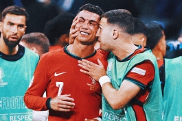 گریه‌ کریستیانو رونالدو در بازی پرتغال و اسلوونی در یورو 2024