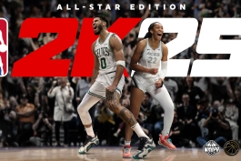 جیسن تیتم و ویلسون بر روی پوستر بازی NBA 2K25