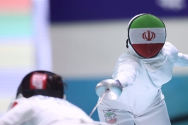 شمشیرباز دختر ایرانی در مسابقات آسیایی
