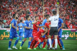 دربی تهران - استقلال پرسپولیس - داور دربی - داور دربی 104 - دربی 104 - بیژن حیدری