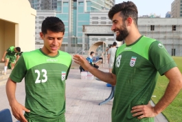 مهدی قایدی و علی قلی زاده در اردوی تیم ملی ایران