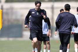 گئورگی گولسیانی در تمرین باشگاه پرسپولیس
