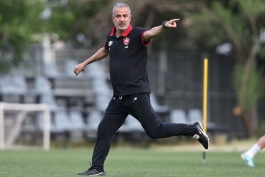اسماعیل کارتال سرمربی پرسپولیس در تمرینات این تیم در تهران
