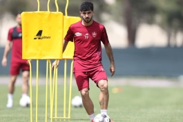 محمد خدابنده لو در تمرینات باشگاه پرسپولیس