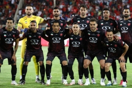 عکس تیمی باشگاه پرسپولیس با عیسی آل کثیر و مسعود ریگی