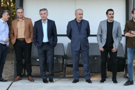 افشین پیروانی، رضا درویش، رضا شاهرودی و حمید استیلی در تمرینات پرسپولیس