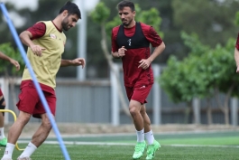 سعید صادقی در تمرینات پرسپولیس