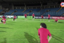 تمرین تیم ملی ارمنستان زیر نظر کادر اسپانیایی پیش از رویارویی با تیم ملی استونی در ادامه مسابقات لیگ ملت های اروپا 2020