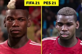 FIFA 21 vs. PES 2021 ( مقایسه صورتهای بازیکنان معروف )