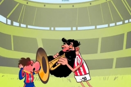 کاریکاتور جدید حمید سحری از قهرمانی بارسلونا