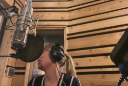 Taylor Swift recording "Betty" via NetEase 