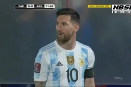 2  پاس زیبای مسی مقابل پاراگوئه که بازیکنا خراب کردن.