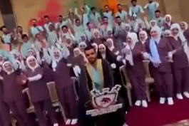  جشن فارغ التحصیلی دانشجویان دانشگاه کوفه با الهام از مراسم اهدای جام ۲۰۲۲ 