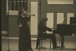 موسیقی کلاسیک ، Hilary Hahn and Andrius Žlabys perform J. S. Bach Siciliano from Sonata BWV 1031