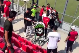 اوه اوه  بزن بزن‌ هواداران‌ نساجی‌ با پرسپولیس