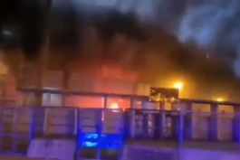 آتش زدن استادیوم حریف بعد از باخت در دربی!!