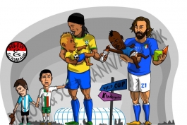 پیرلو و رونالدینیو و راهنمایی بالوتلی و نیمار به سوی جام جهانی