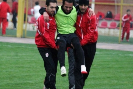 گزارش تصویری از تمرین سرخ پوشان؛ هادی نوروزی مصدوم شد