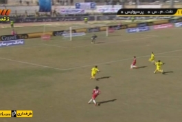 خلاصه بازی نفت مسجد سليمان 2-2 پرسپوليس