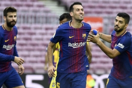 Sergio Busquets - لالیگا - بارسلونا - FC barcelona - Luis Suarez - Gerard Pique