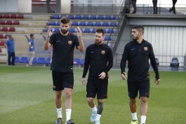 FC Barcelona - بارسلونا - لالیگا -Luis Suarez   -Gerard Pique- Lionel Messi