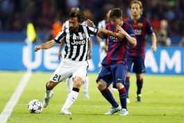 Andrea Pirlo - Lionel Messi -FC Barcelona - Juventus - یوونتوس - بارسلونا